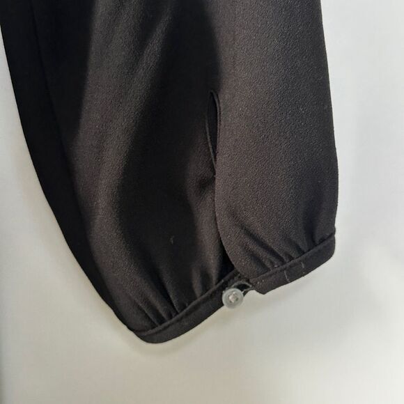 J. Crew 365 Crepe Wrap Dress In Black H6292 Size 4 - Picture 5 of 8